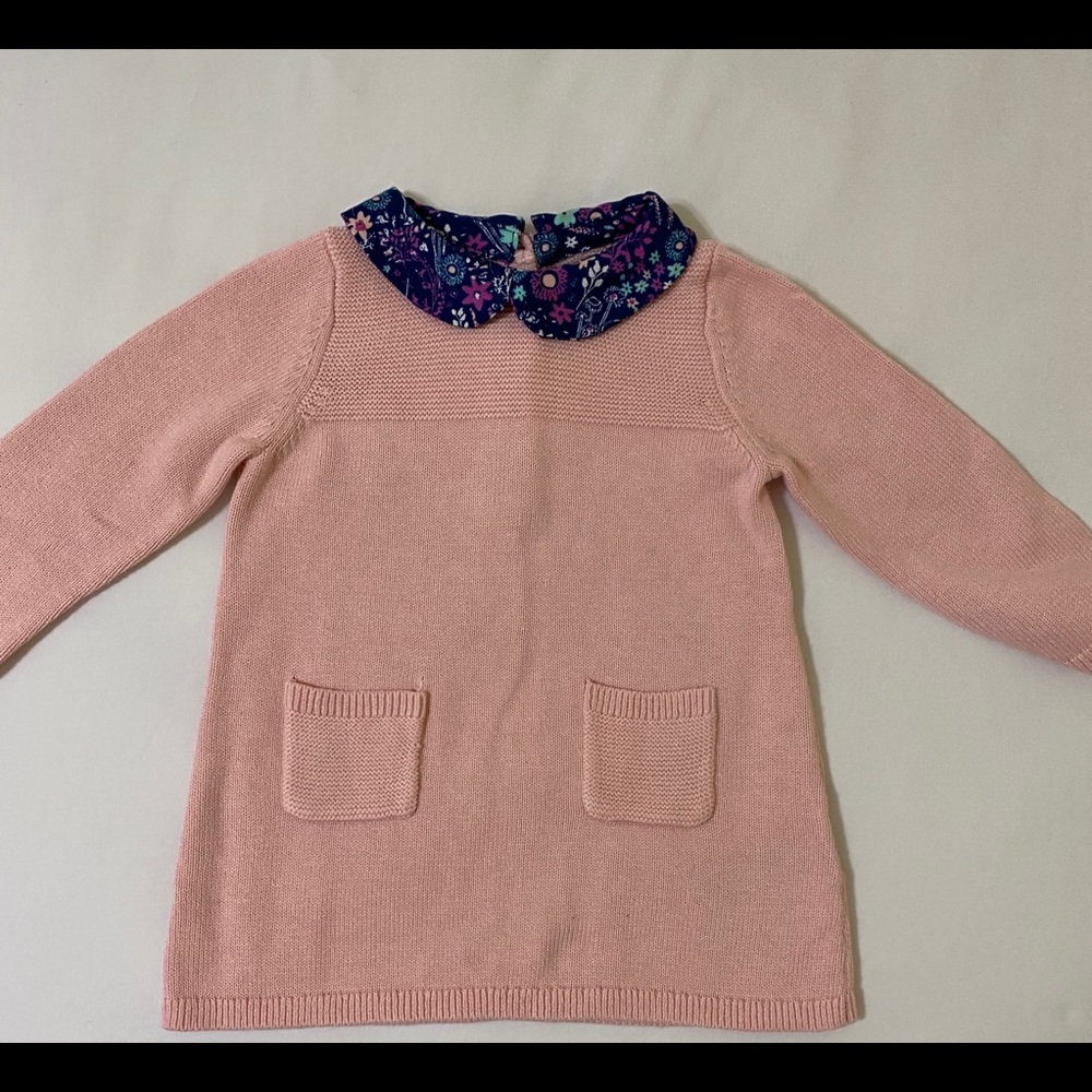 Collared sweater dress